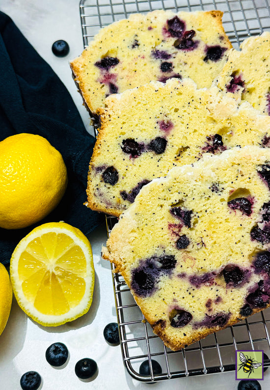 Lemon Blueberry Poppy Seed Poundcake