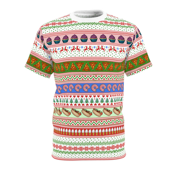 Foodie Fair Isle Socks Gift: Culinary Style, Hand-Drawn Pattern, Cozy Comfort, Gourmet Fashion, Tasty Toes, Deliciously Chic, Trendy Present