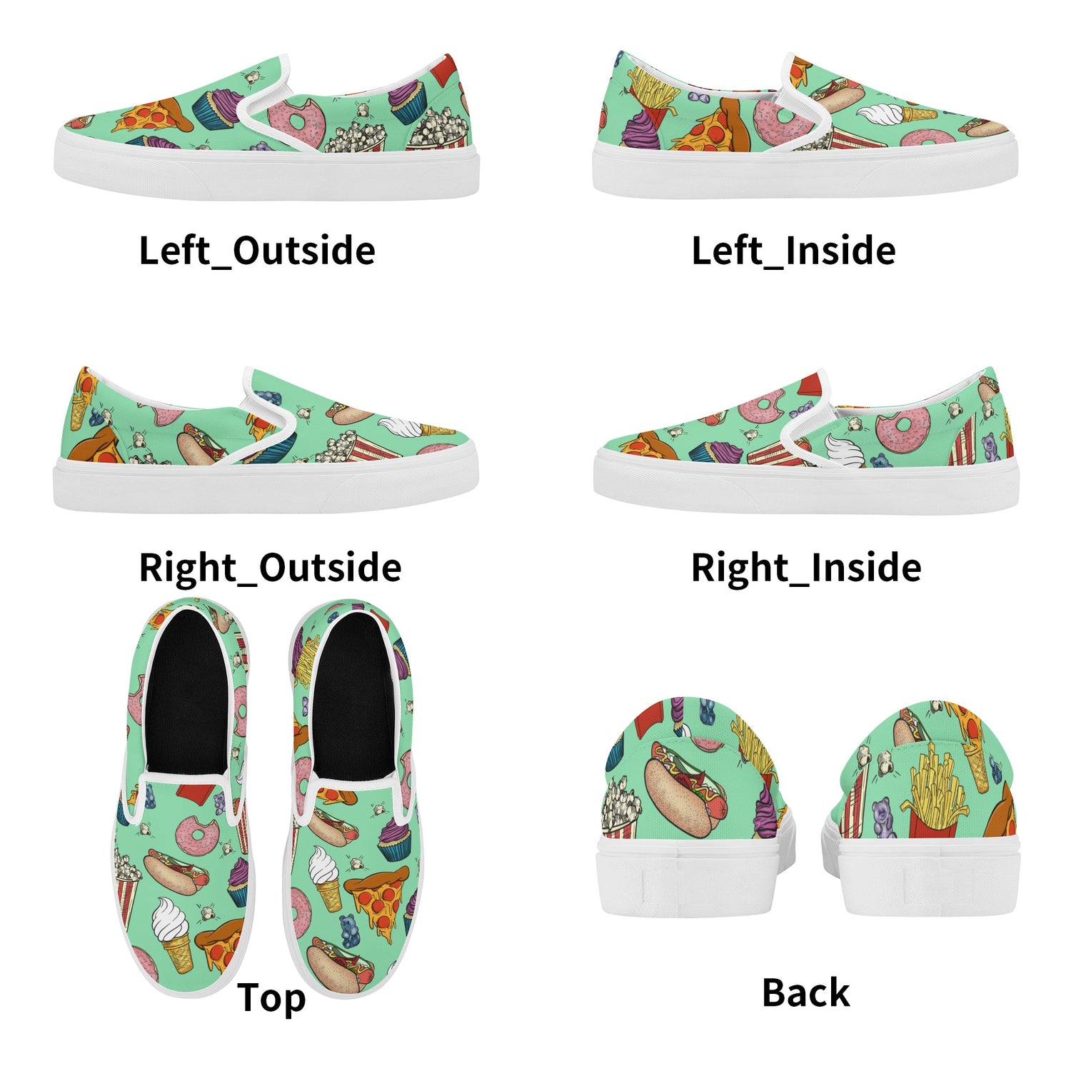 Junk Food Junky Slip On Shoes - Lettuce Be Good