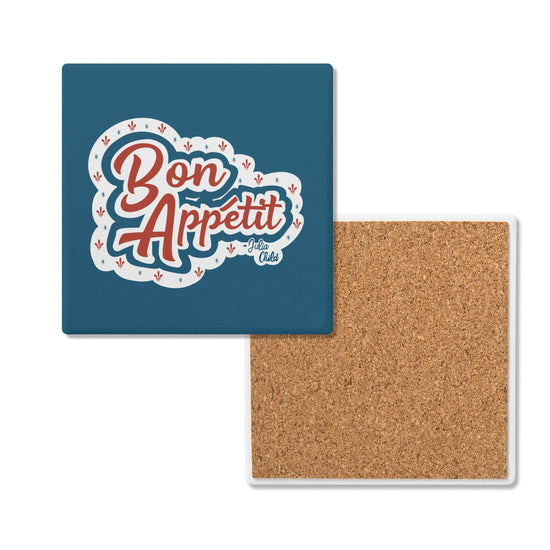 Bon Appetit Julia Child Coasters - Lettuce Be Good