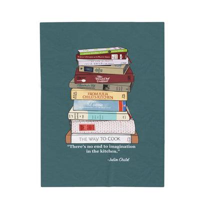 Julia Child Cookbook Blanket | Cozy Throw with French Cooking Inspiration