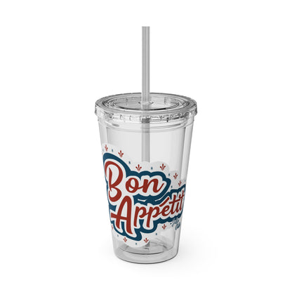 Bon Appetit Julia Child Tumbler with Straw - Lettuce Be Good