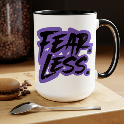 Fear Less Retro Coffee Mug