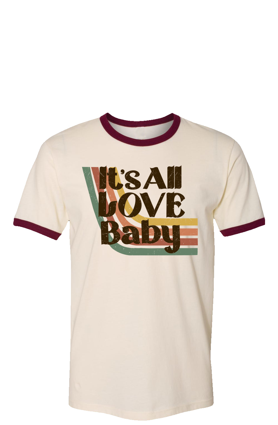 Its All Love Baby Vintage Ringer