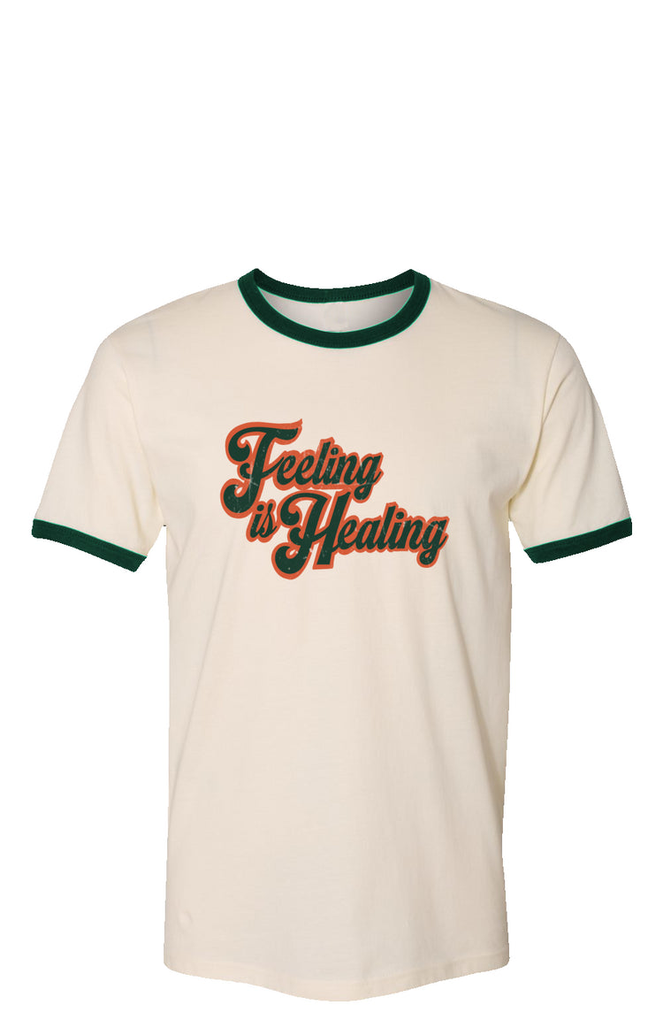 Feeling Is Healing Vintage Ringer Tee