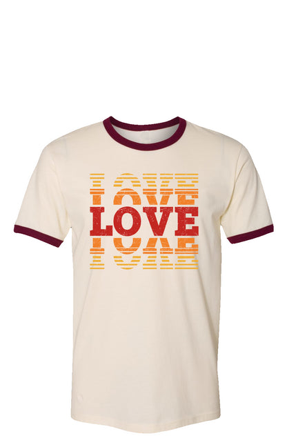 Love Love Love Vintage Ringer Tee