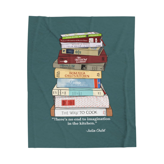 Julia Child Cookbook Blanket | Cozy Throw with French Cooking Inspiration