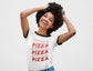 Pizza Pizza Vintage Unisex Ringer Tee