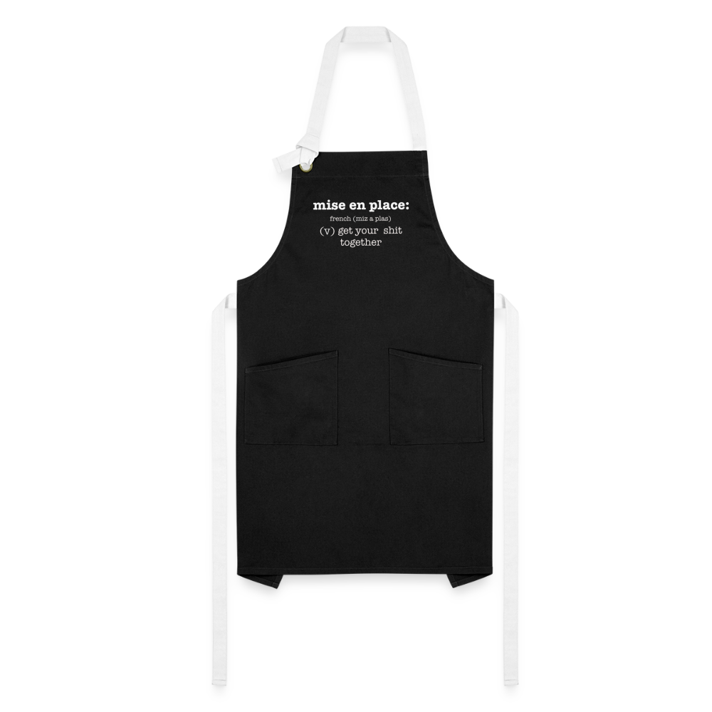 Mise en Place Apron - black/white