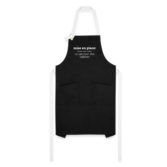 Mise en Place Apron - black/white