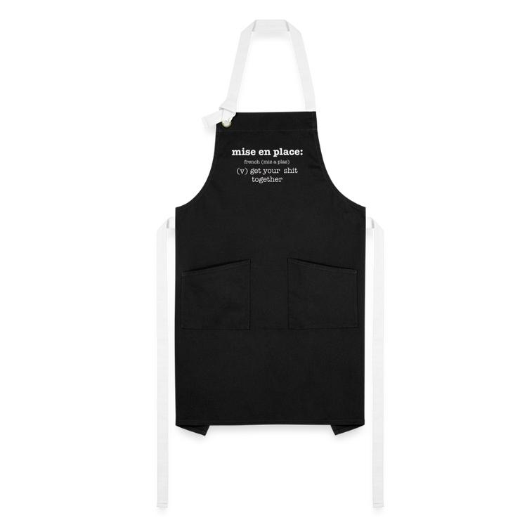 Mise en Place Apron - black/white