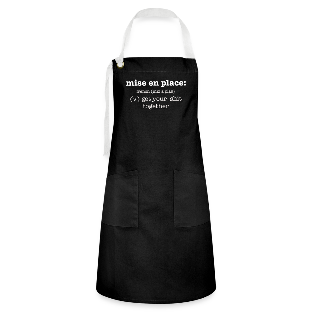 Mise en Place Apron - black/white