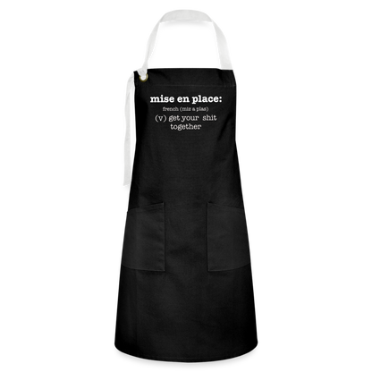 Mise en Place Apron - black/white