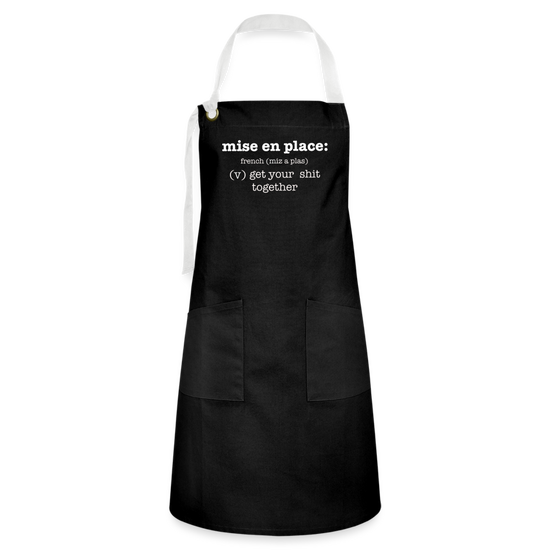 Mise en Place Apron - black/white