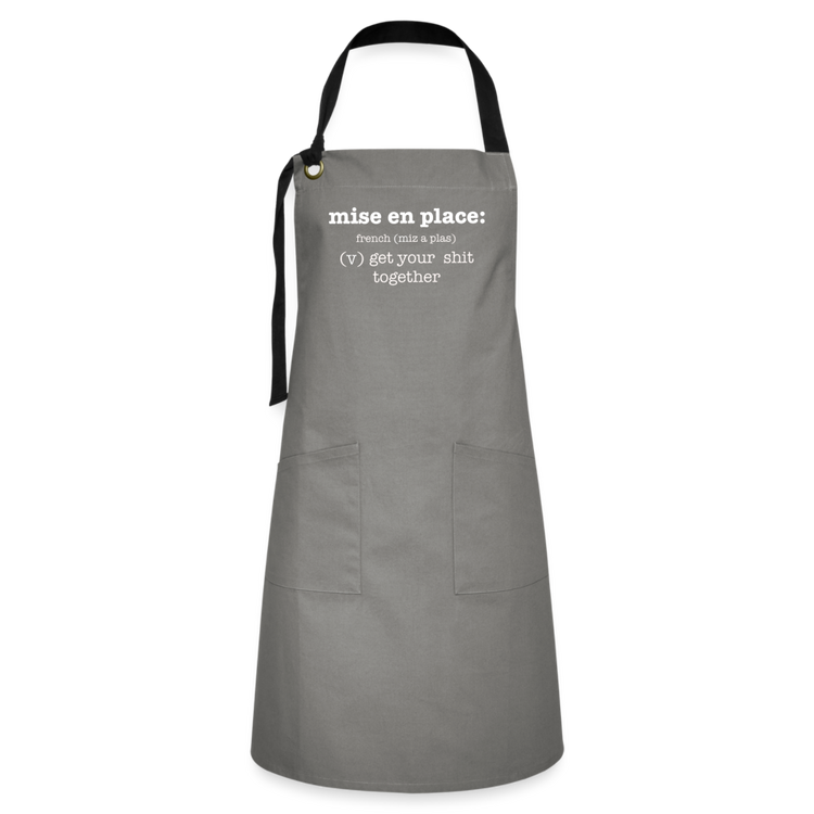 Mise en Place Apron - gray/black