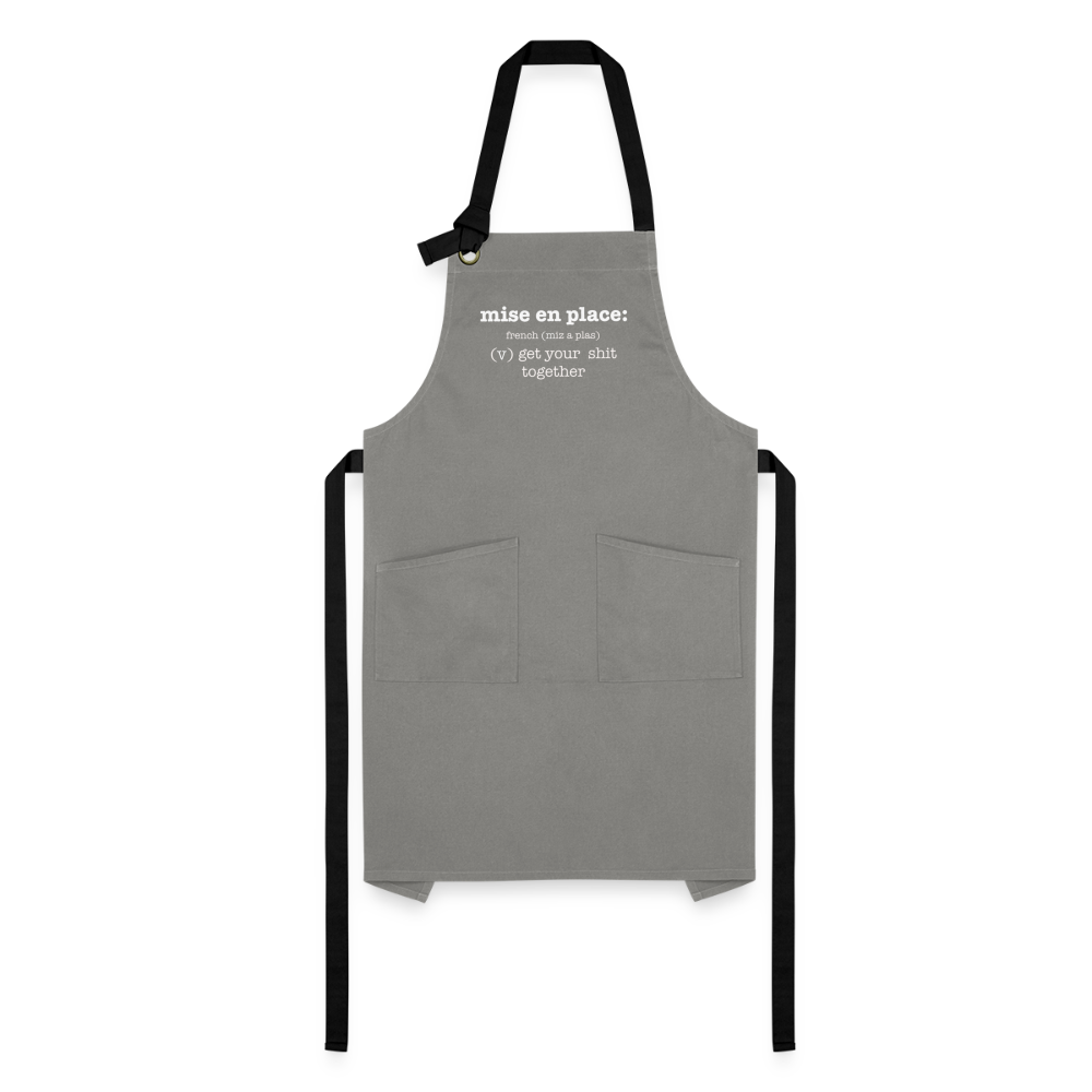 Mise en Place Apron - gray/black