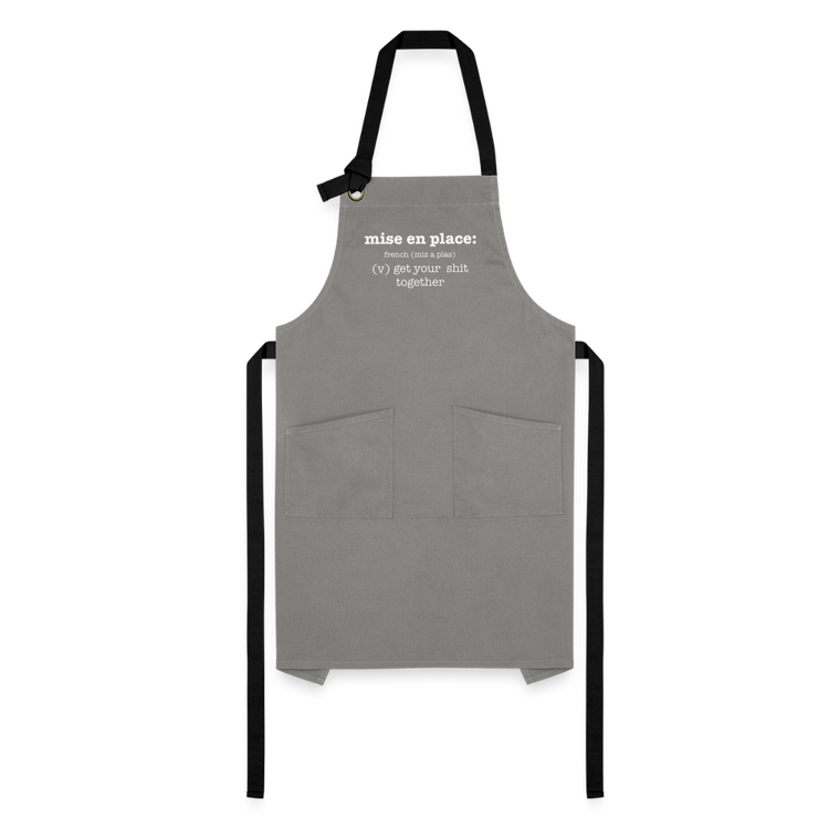 Mise en Place Apron - gray/black