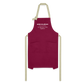 Mise en Place Apron - burgundy/khaki