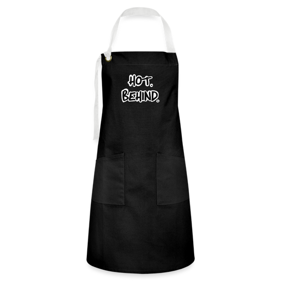 Hot. Behind. Artisan Apron - black/white