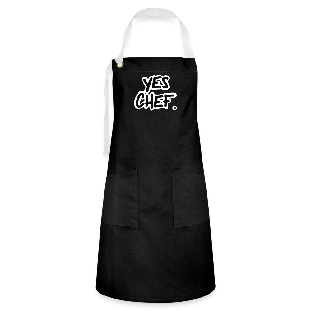 Yes Chef. Artisan Apron - black/white