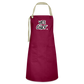 Yes Chef. Artisan Apron - burgundy/khaki