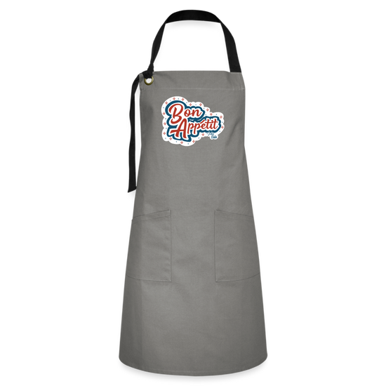 Bon Appetit Julia Child Artisan Apron - gray/black