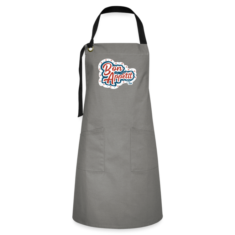 Bon Appetit Julia Child Artisan Apron - gray/black