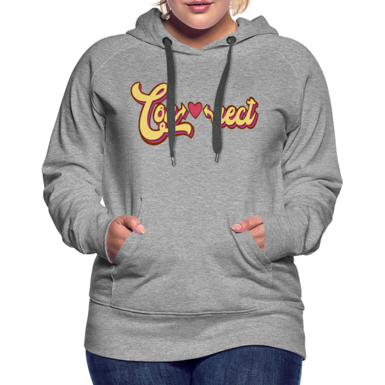 Heartfelt Connection Grey Women’s Hoodie - heather grey