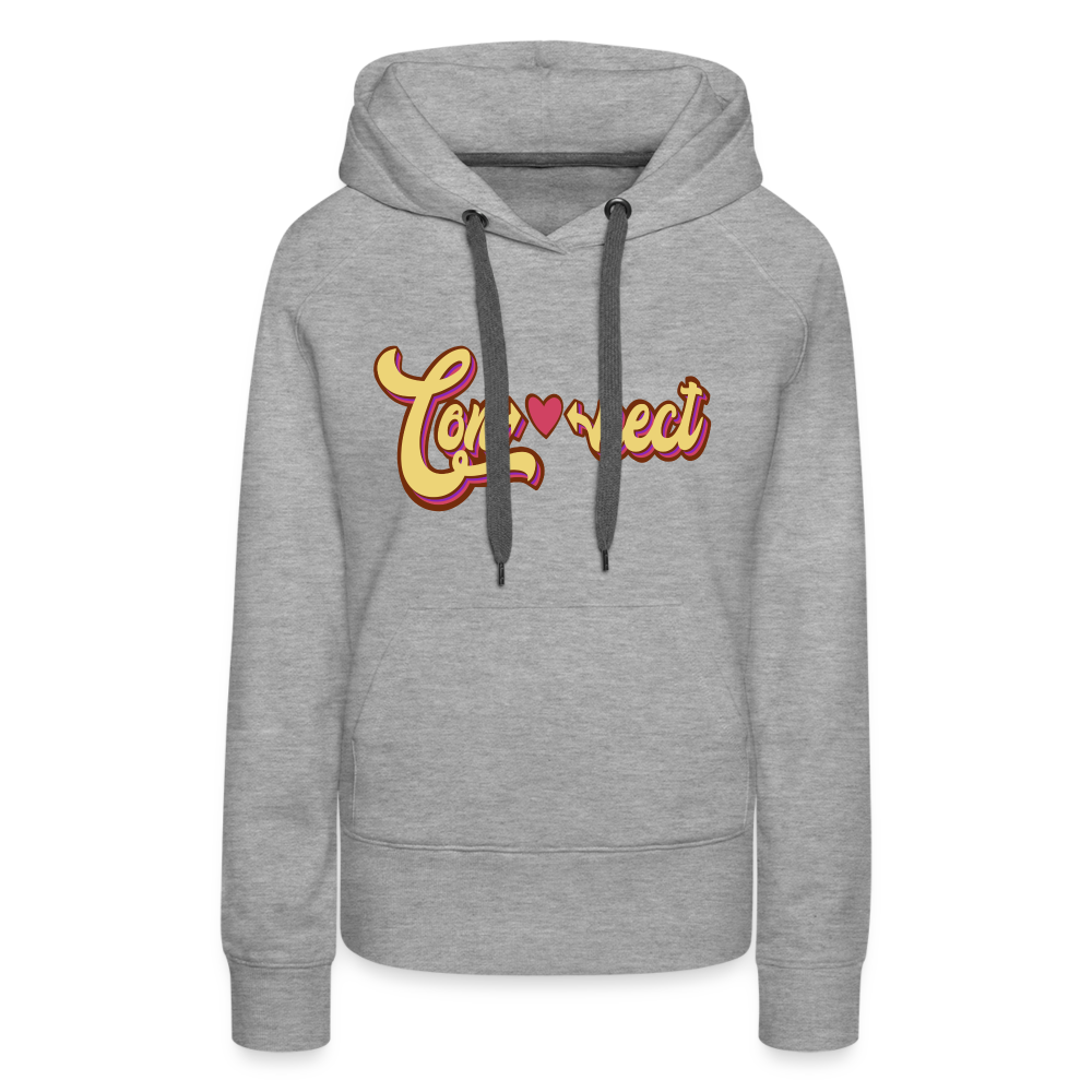 Heartfelt Connection Grey Women’s Hoodie - heather grey