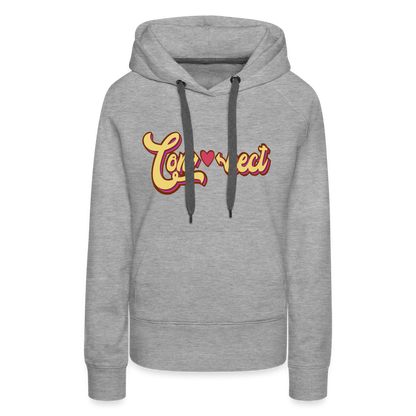 Heartfelt Connection Grey Women’s Hoodie - heather grey