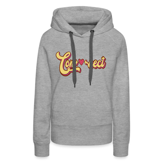 Heartfelt Connection Grey Women’s Hoodie - heather grey