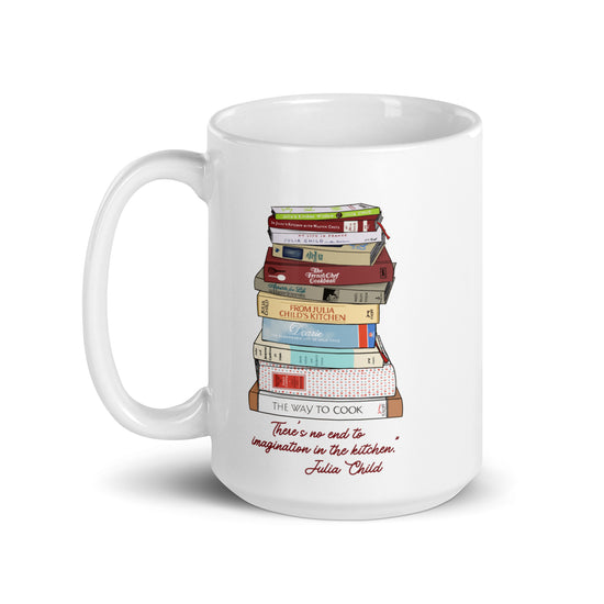 Julia Child Book Stack Mug - Lettuce Be Good