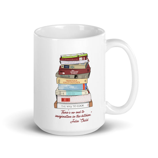 Julia Child Book Stack Mug - Lettuce Be Good